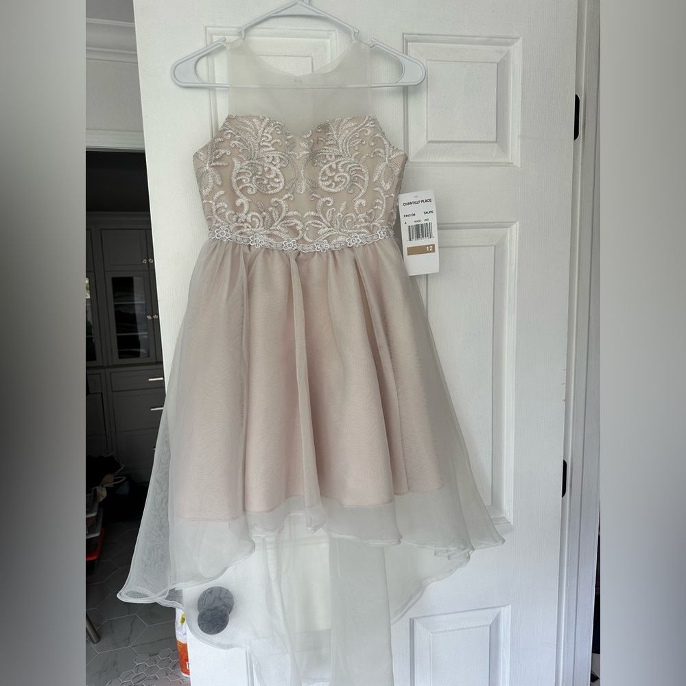 Girls chantilly lace gown/dress
